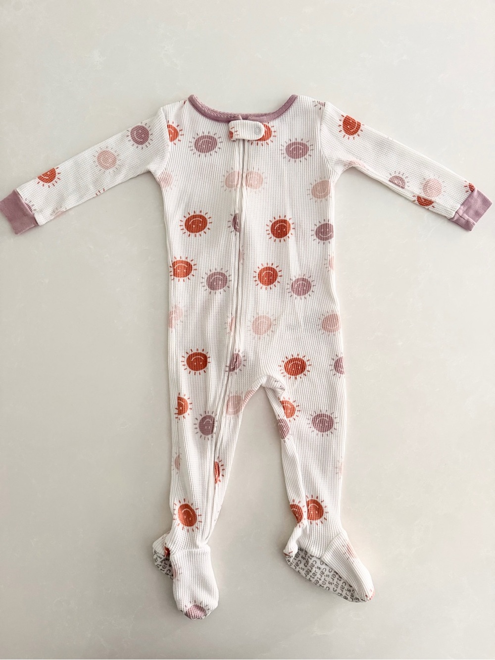 Carter’s Baby Girl Sun Print Waffle Knit Sleep & Play Pajamas • Size 12M